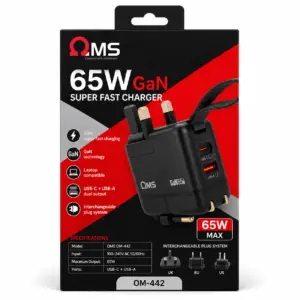 OM 442 - 65W Super Fast GaN Charger