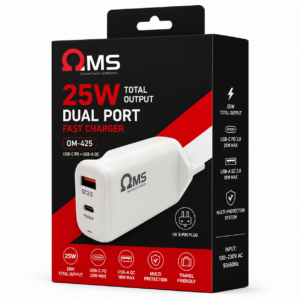 ChatGPT Image Jun 26, 2026, 05_53_48 PM OM 425 - Dual Port Fast Charger – 25 W Max
